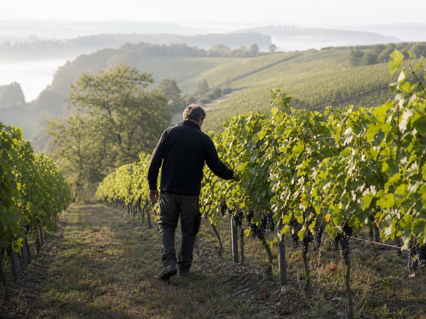 Winemaker at work
