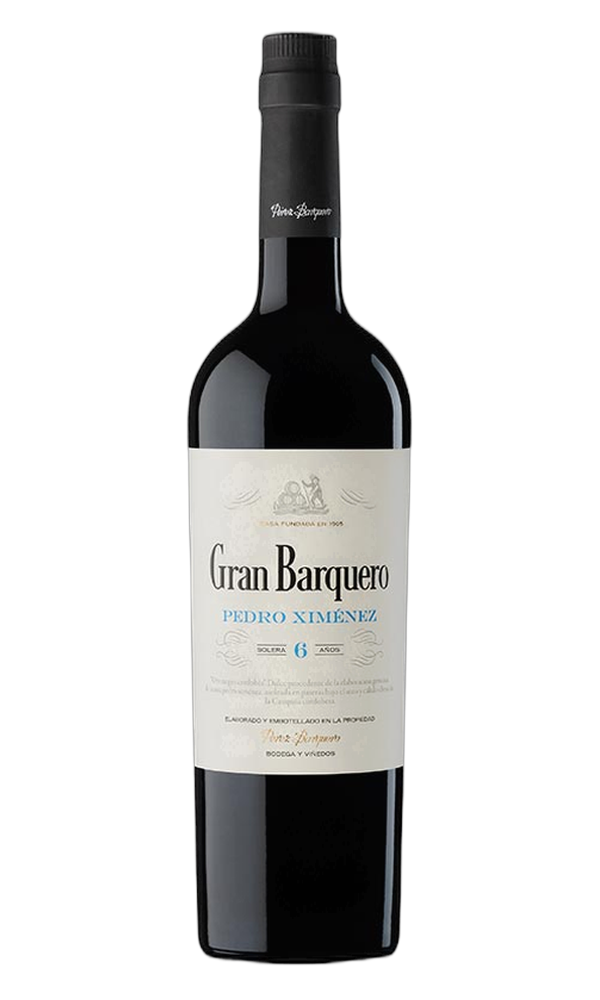 Label of Gran Barquero Pedro Ximenez